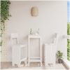 Barpallar 2 st vit massiv furu vidaXL 40 x 48.5 x 115.5 cm – miniatyr 1