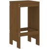 Barstolar 2 st honungsbrun massiv furu vidaXL 40 x 36 x 75 cm – miniatyr 3