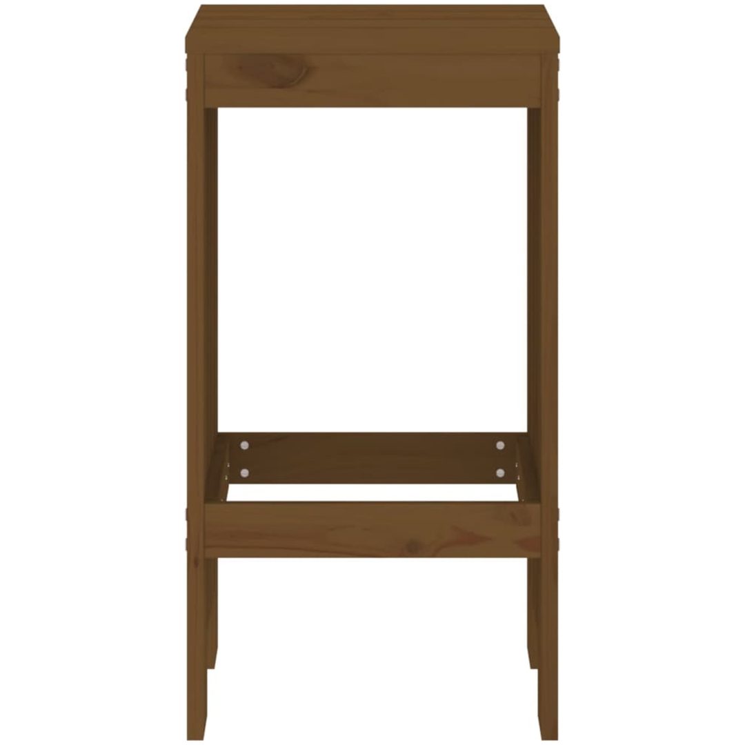 Barstolar 2 st honungsbrun massiv furu vidaXL 40 x 36 x 75 cm – bild 4