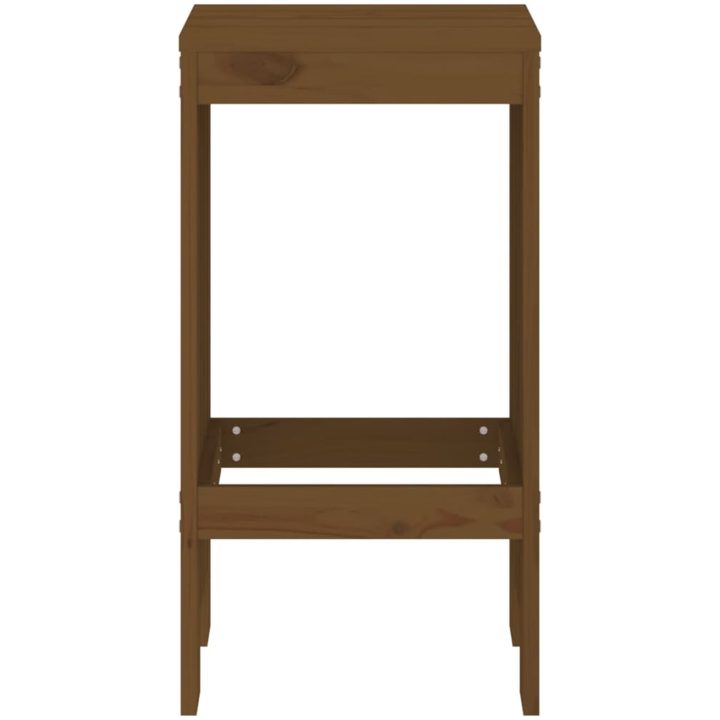 Barstolar 2 st honungsbrun massiv furu vidaXL 40 x 36 x 75 cm – bild 4