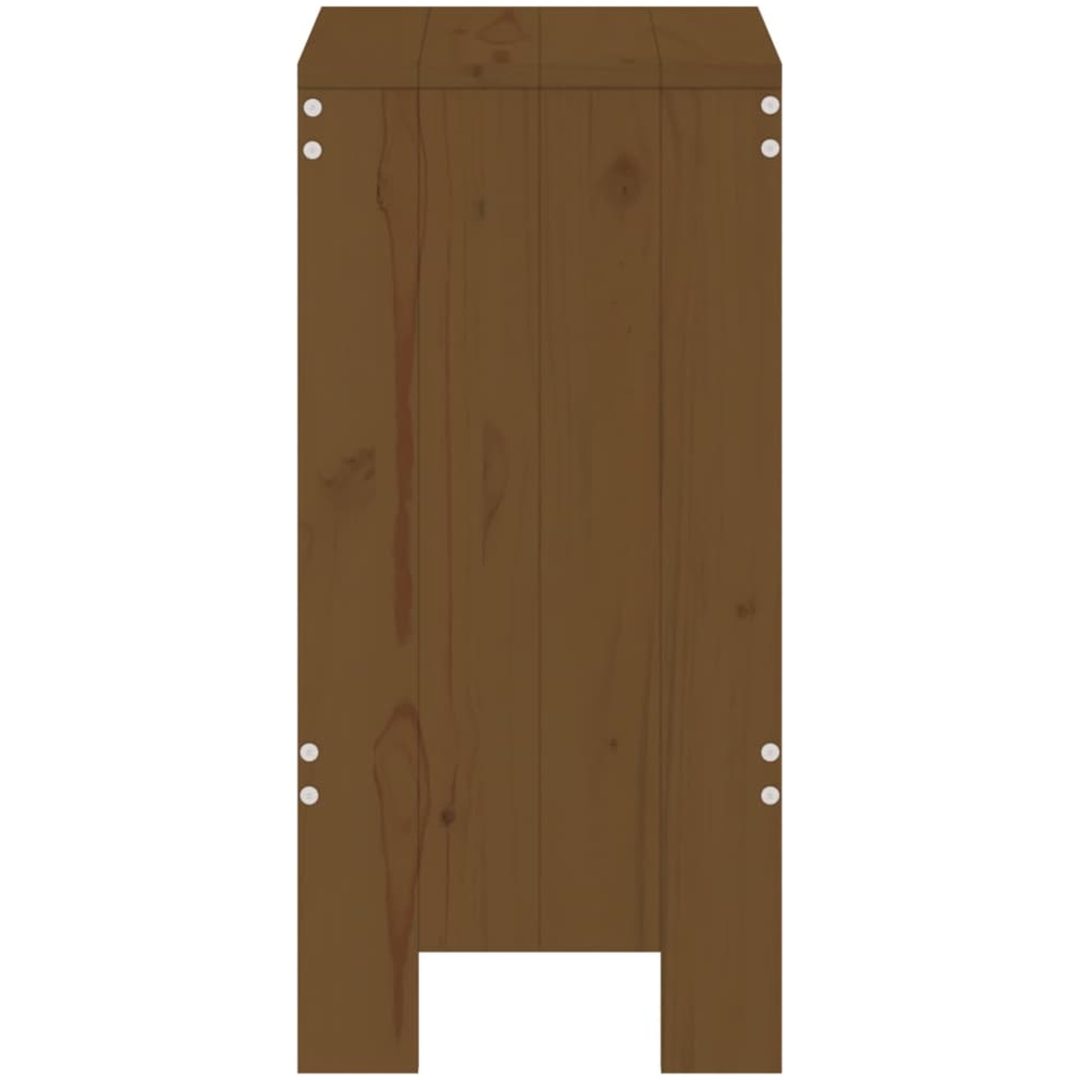 Barstolar 2 st honungsbrun massiv furu vidaXL 40 x 36 x 75 cm – bild 5