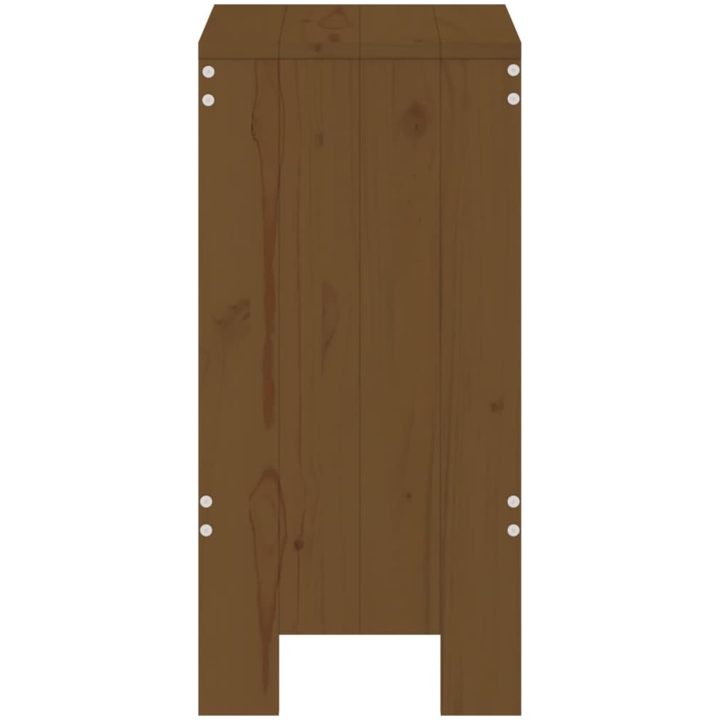 Barstolar 2 st honungsbrun massiv furu vidaXL 40 x 36 x 75 cm – bild 5