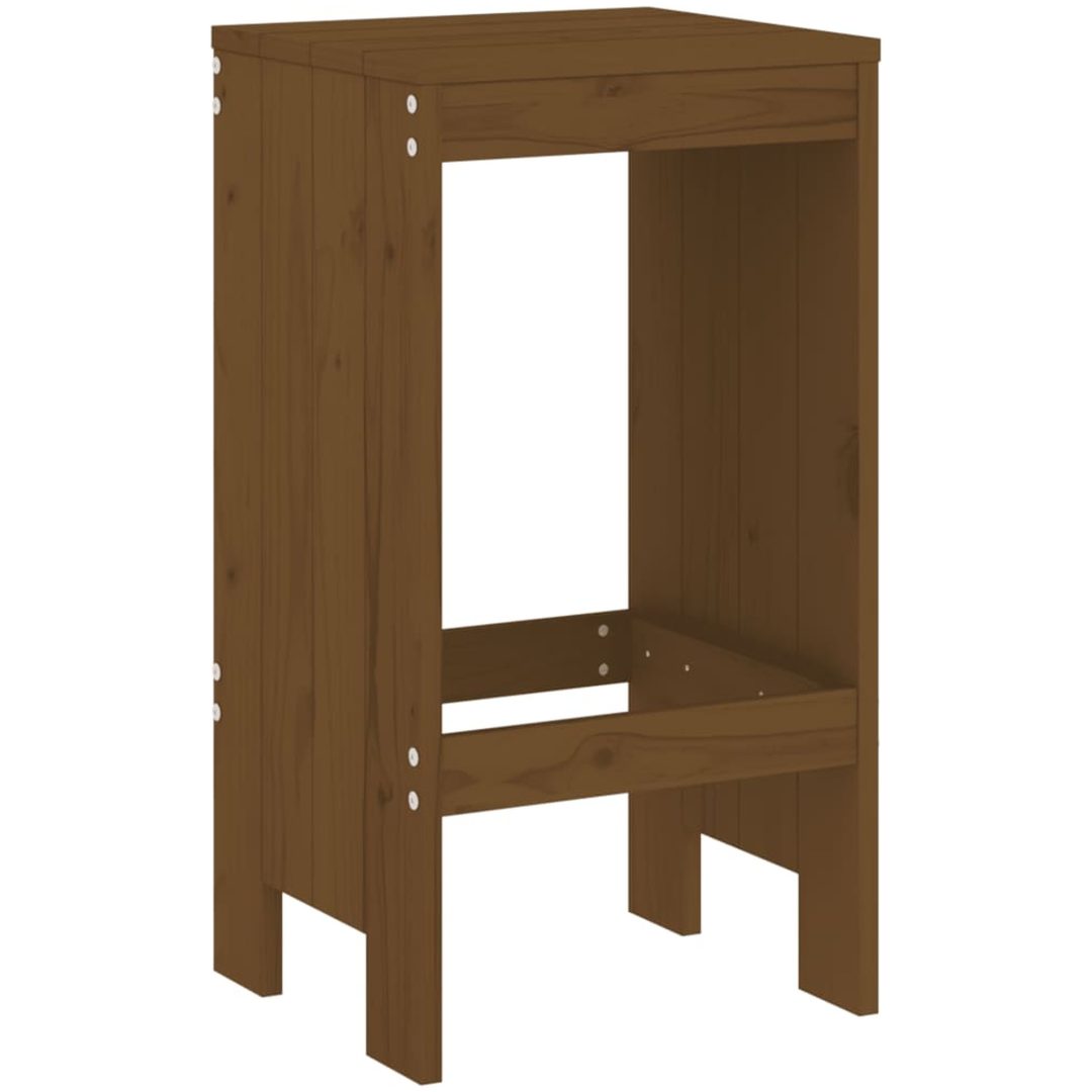 Barstolar 2 st honungsbrun massiv furu vidaXL 40 x 36 x 75 cm – bild 6