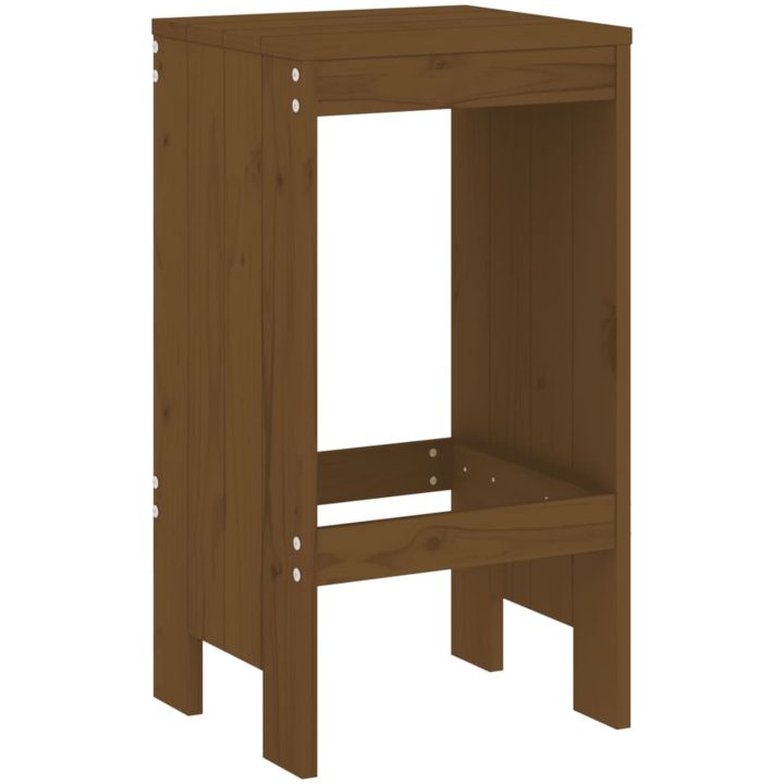 Barstolar 2 st honungsbrun massiv furu vidaXL 40 x 36 x 75 cm – bild 6