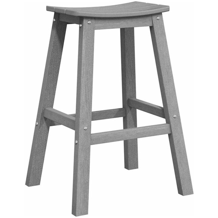 barstolar 2 st Ljusgrå HDPE vidaXL 52 x 43 x 73.5 cm – bild 7