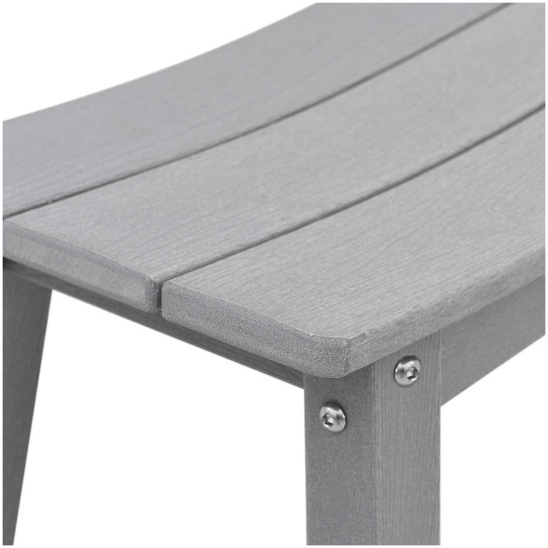 barstolar 2 st Ljusgrå HDPE vidaXL 52 x 43 x 73.5 cm – bild 8