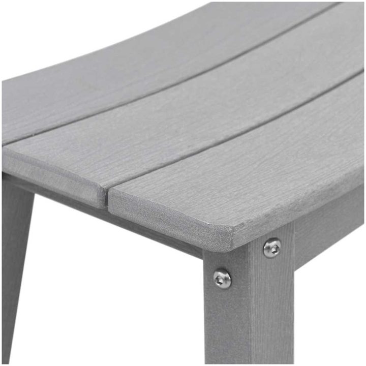 barstolar 2 st Ljusgrå HDPE vidaXL 52 x 43 x 73.5 cm – bild 8