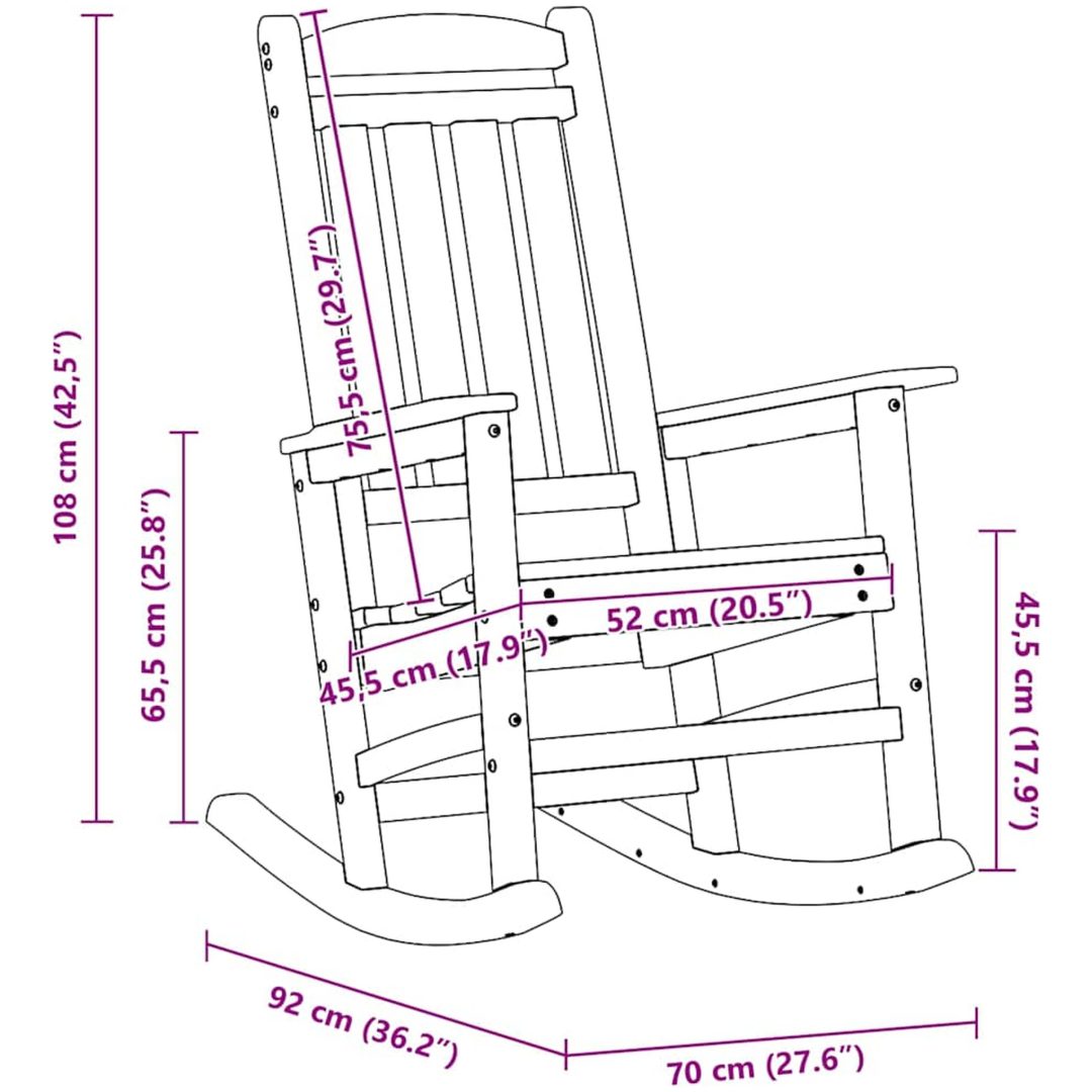 barstolar 2 st Ljusgrå HDPE vidaXL 52 x 43 x 73.5 cm – bild 10