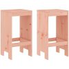Barstolar 2 st massiv douglasträ vidaXL 40 x 36 x 75 cm – miniatyr 2