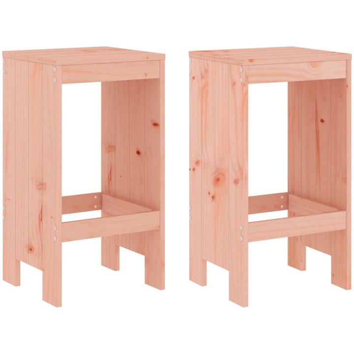 Barstolar 2 st massiv douglasträ vidaXL 40 x 36 x 75 cm – bild 2