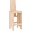 Barstolar 2 st massiv furu vidaXL 40 x 42 x 120 cm – miniatyr 3