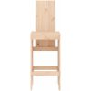 Barstolar 2 st massiv furu vidaXL 40 x 42 x 120 cm – miniatyr 4