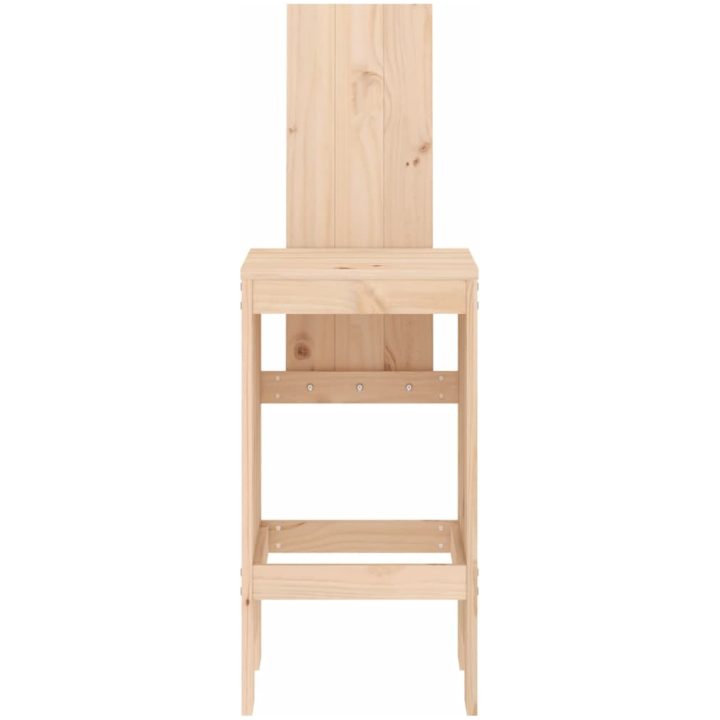 Barstolar 2 st massiv furu vidaXL 40 x 42 x 120 cm – bild 4
