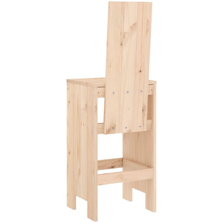 Barstolar 2 st massiv furu vidaXL 40 x 42 x 120 cm – bild 6