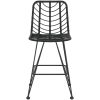 Barstolar 2 st svart 45x56x103,5 cm PE-rotting och stål vidaXL – miniatyr 3