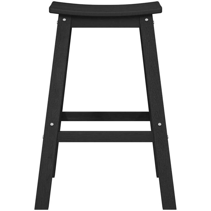 Barstolar 2 st Svart HDPE vidaXL 52 x 43 x 73.5 cm – bild 5