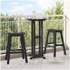 Barstolar 2 st Svart HDPE vidaXL 52 x 43 x 73.5 cm – miniatyr 1