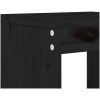 Barstolar 2 st svart massiv furu vidaXL 40 x 36 x 75 cm – miniatyr 7