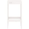 Barstolar 2 st vit massiv furu vidaXL 40 x 36 x 75 cm – miniatyr 4