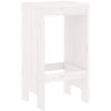 Barstolar 2 st vit massiv furu vidaXL 40 x 36 x 75 cm – miniatyr 6