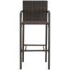 Barstolar 4 st brun konstrotting vidaXL – miniatyr 3