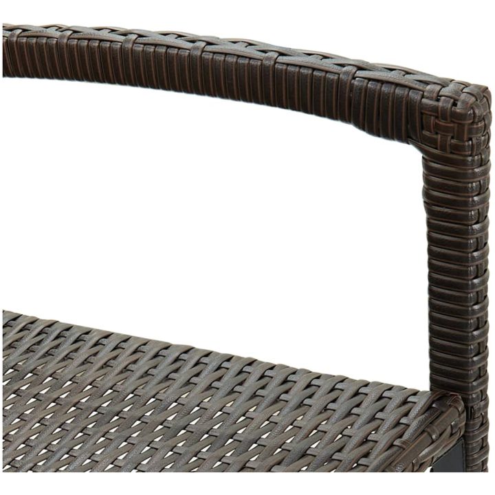 Barstolar 4 st brun konstrotting vidaXL – bild 6