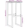 Barstolar 4 st svart 38x38x80 cm pulverlackerat stål vidaXL – miniatyr 10