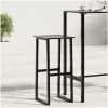 Barstolar 4 st svart 38x38x80 cm pulverlackerat stål vidaXL – miniatyr 1