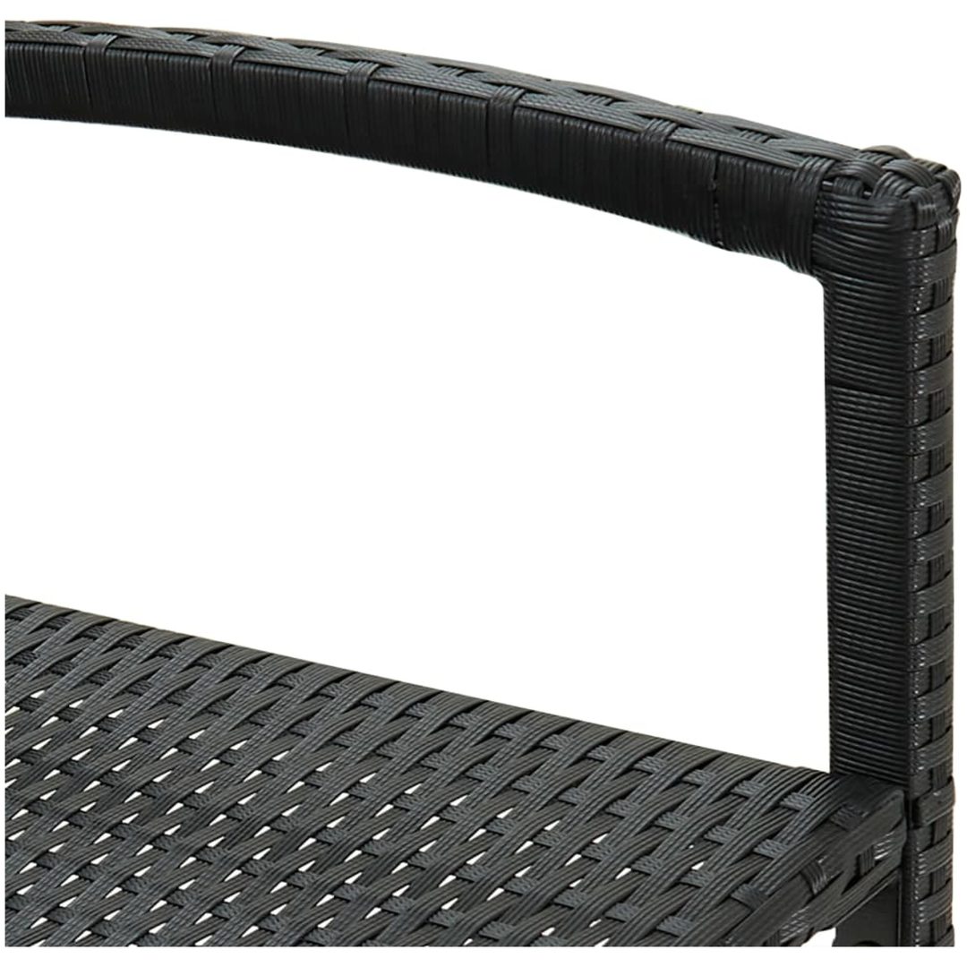 Barstolar 4 st svart konstrotting vidaXL – bild 6
