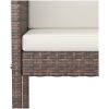 Barstolar med dynor 4 st brun konstrotting vidaXL – miniatyr 6