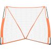 Basebollnät bärbart orange&svart 183x182x183cm stål&polyester vidaXL – miniatyr 3