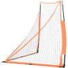 Basebollnät bärbart orange&svart 183x182x183cm stål&polyester vidaXL – miniatyr 4