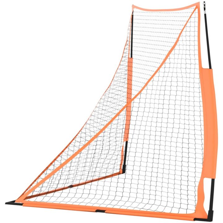 Basebollnät bärbart orange&svart 183x182x183cm stål&polyester vidaXL – bild 4