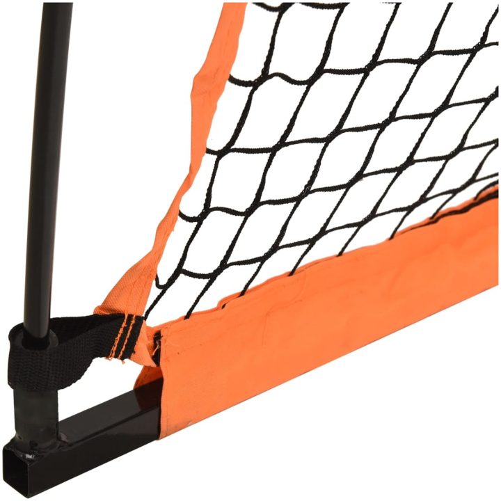 Basebollnät bärbart orange&svart 183x182x183cm stål&polyester vidaXL – bild 6