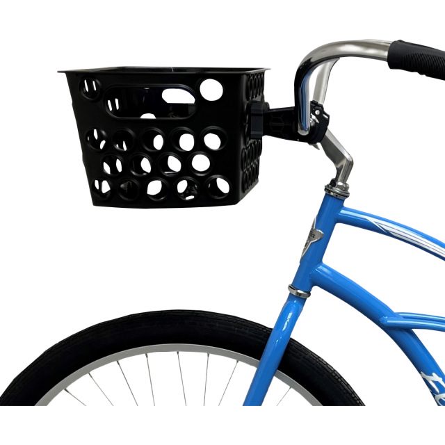 Cykelkorg Bessie Front Svart Moldad Plast BIKASE