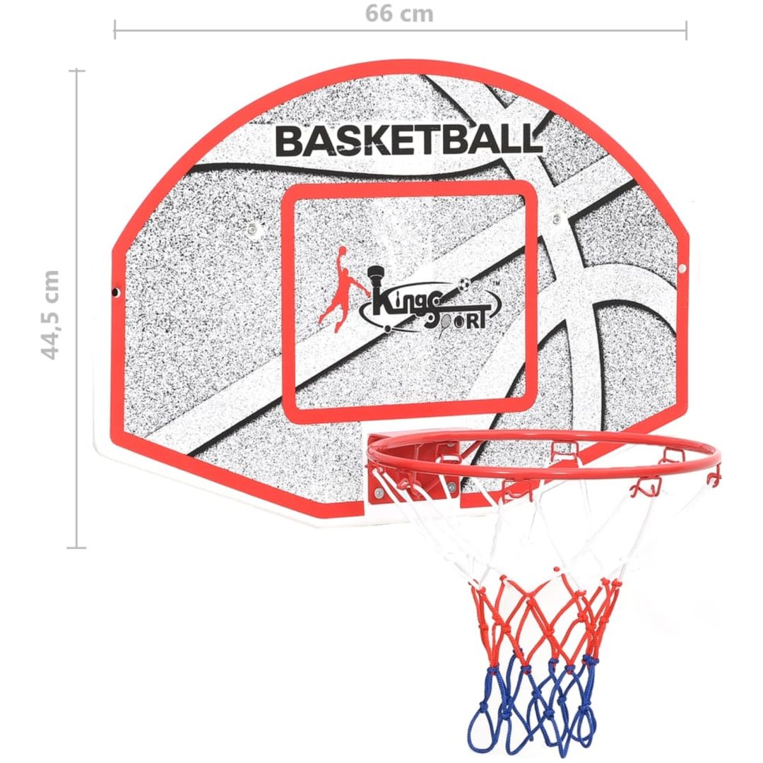 Basketkorg 5 delar väggmonterad 66x44,5 cm vidaXL – bild 10