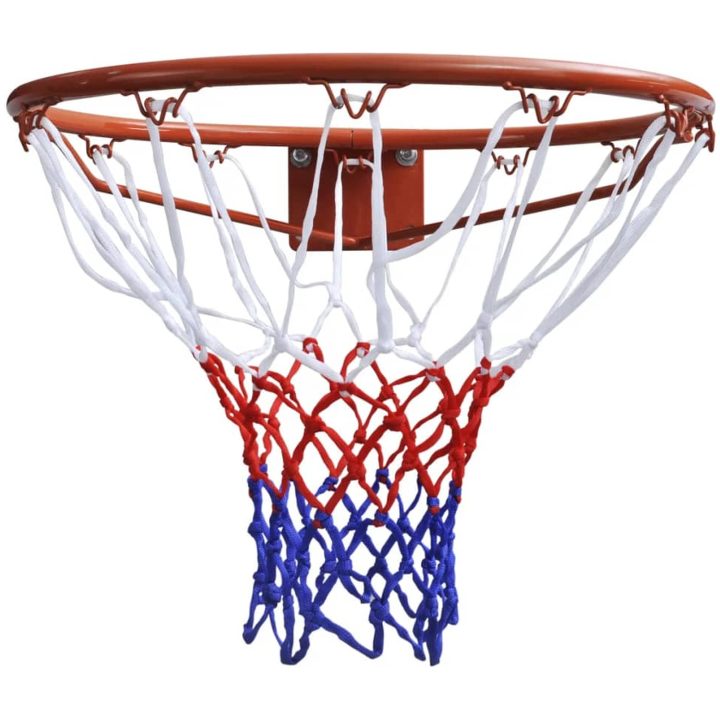 Basketkorg med orange nät vidaXL ⌀45 cm – bild 2