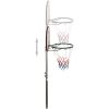 Basketkorg med stativ svart 216-250 cm polyeten vidaXL – miniatyr 8