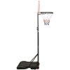 Basketkorg med stativ vit 216-250 cm polyeten vidaXL – miniatyr 3