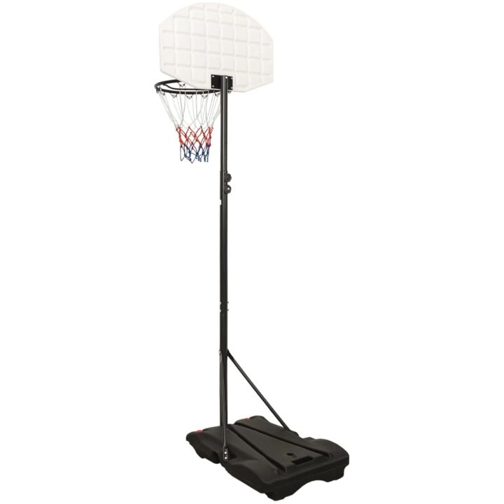 Basketkorg med stativ vit 216-250 cm polyeten vidaXL – bild 4