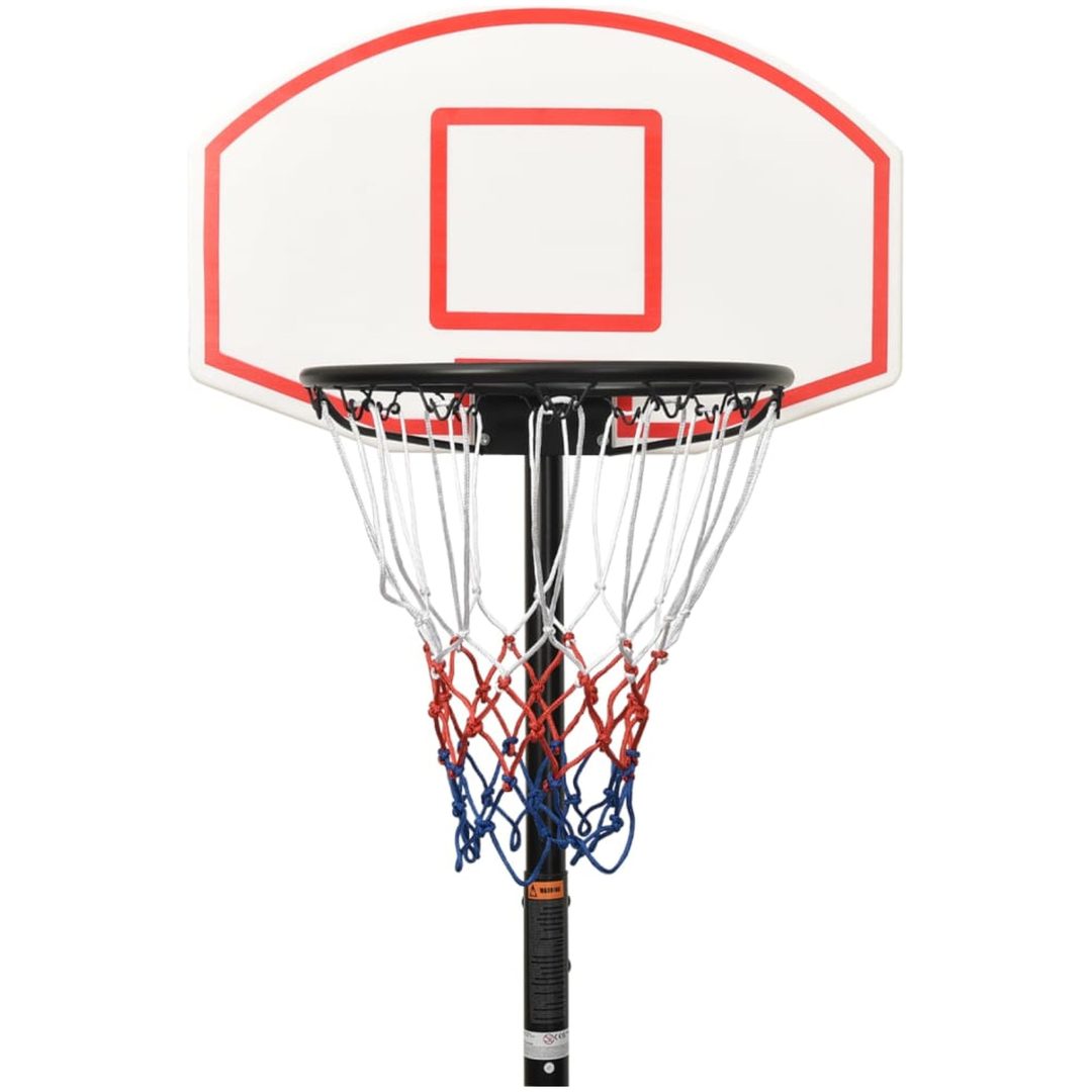 Basketkorg med stativ vit 216-250 cm polyeten vidaXL – bild 5