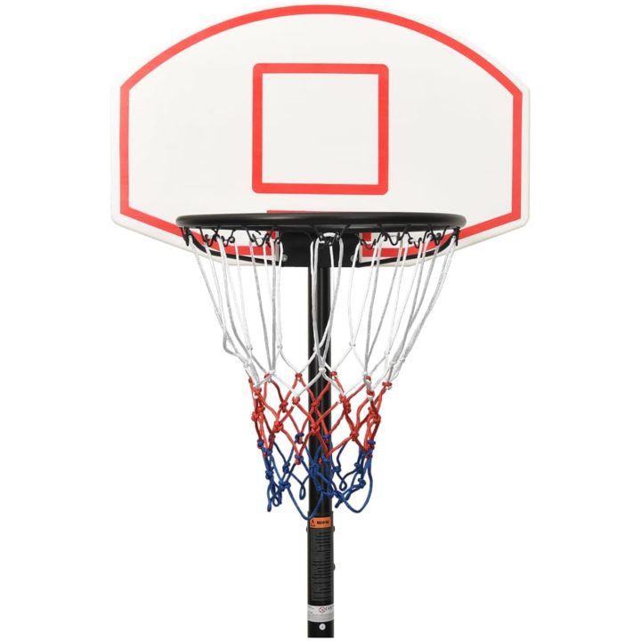 Basketkorg med stativ vit 216-250 cm polyeten vidaXL – bild 5