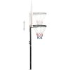 Basketkorg med stativ vit 216-250 cm polyeten vidaXL – miniatyr 8