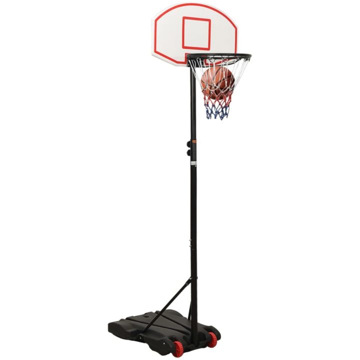 Basketkorg med stativ vit 216-250 cm polyeten vidaXL – bild 9