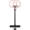 Basketkorg med stativ vit 258-363 cm polyeten vidaXL – miniatyr 2