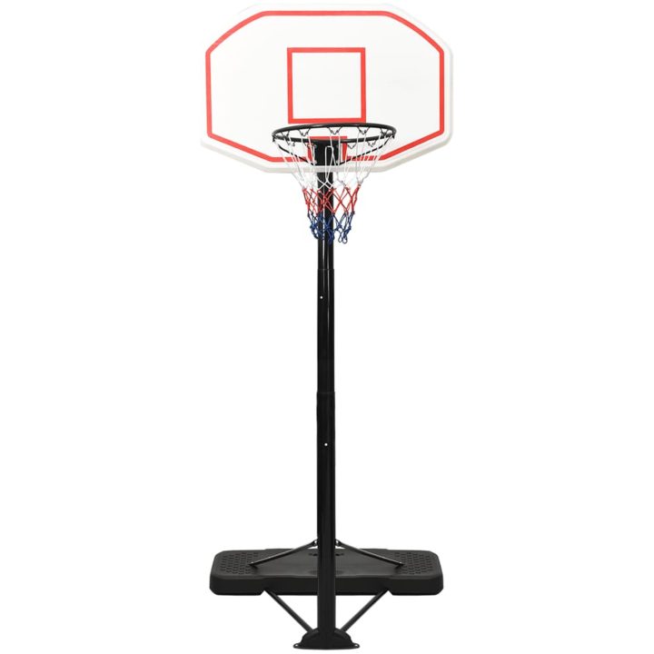 Basketkorg med stativ vit 258-363 cm polyeten vidaXL – bild 2