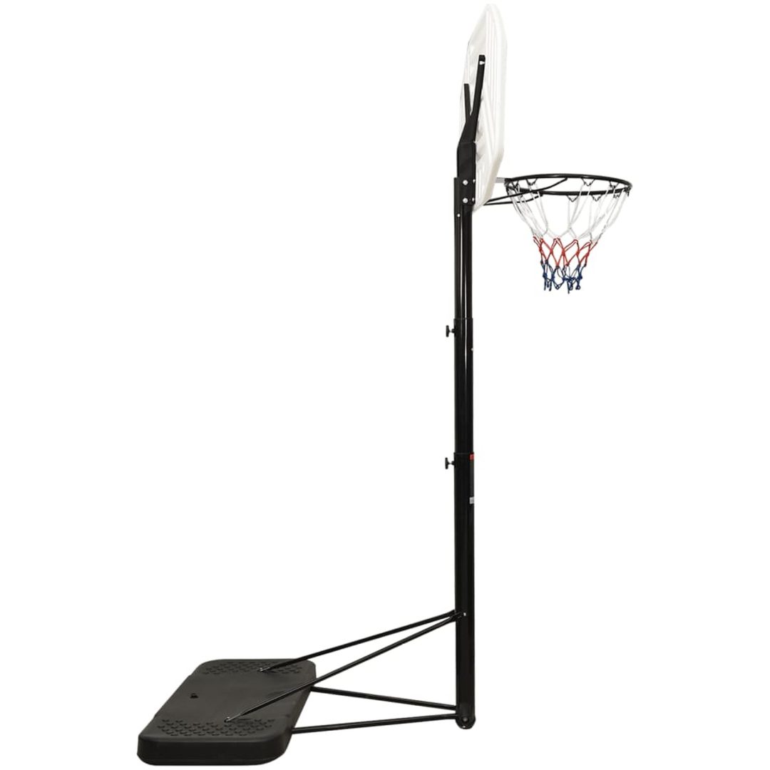 Basketkorg med stativ vit 258-363 cm polyeten vidaXL – bild 3
