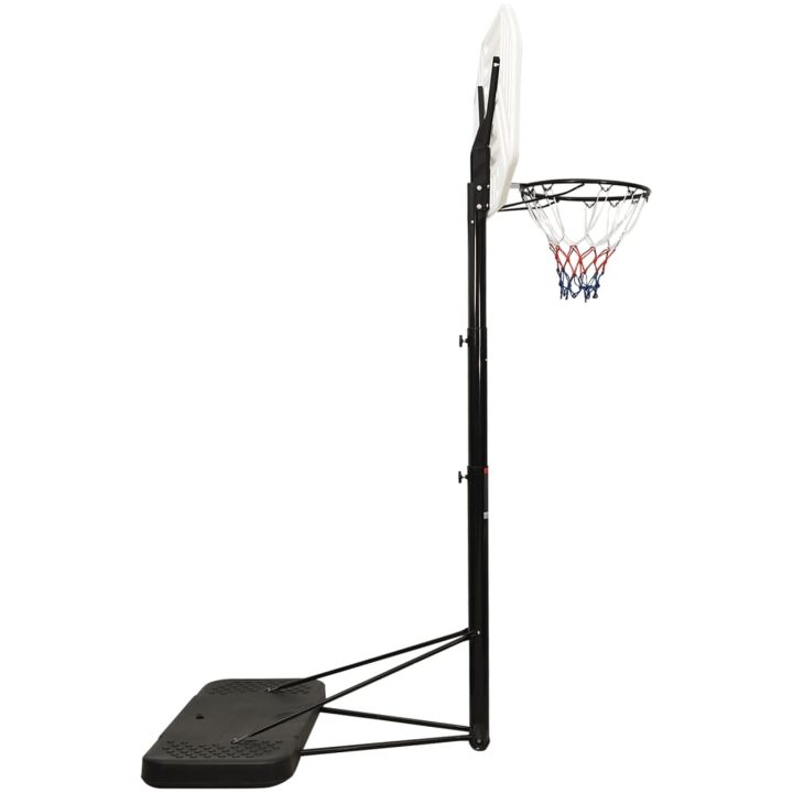 Basketkorg med stativ vit 258-363 cm polyeten vidaXL – bild 3