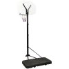 Basketkorg med stativ vit 258-363 cm polyeten vidaXL – miniatyr 4