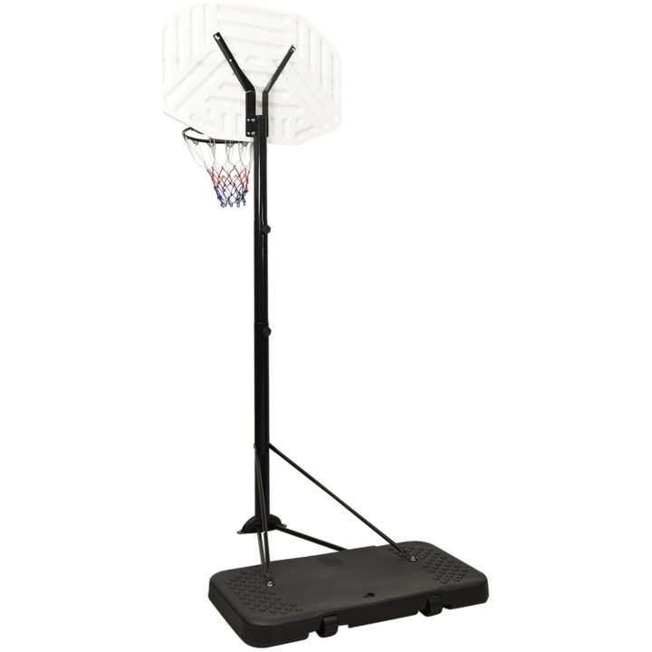 Basketkorg med stativ vit 258-363 cm polyeten vidaXL – bild 4